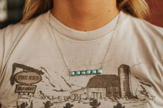 Spruce up your style with our Small Multi Stone Bar Necklace! This dainty yet captivating piece features a sleek bar design adorned with an array of vibrant and colorful turquoise stones. The blend of these stones adds a charming pop of color to your look, making it a versatile accessory that's just right for both everyday wear and special occasions. Sleek Bar, Western Necklace, Turquoise Bar, Cowgirl Accessories, Western Gifts, Western Necklaces, Stone Bar, Necklace Everyday, Everyday Necklace