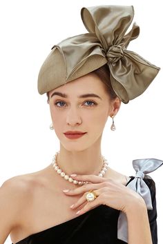 PRICES MAY VARY. Material: Linen and satin. Size: One size fits most with hair clip and gently bendable headband. Easy to Wear: Packaged with a metal hair clip to keep it in position you like. Features: Composed of a pillbox hat, decorative bow knot attached to the base, which add a sense of glamour to you. Lightweight and charming headband perfectly matches with your outfit. Occasions: Suitable for wedding, tea party, Cocktail, 1920s Gatsby party, Church, Kentucky Race, carnivals, Halloween, De Wedding Cloche Hat, Bridesmaids Hats, Women Tea Party, 1930s Hats, Unusual Hats, Fascinator Hats Wedding, Elegant Hat, Classy Hats, Wedding Tea