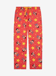 Join the crystal gems on their next mission with these Steven Universe-inspired sleep pants! Featuring an allover print of Steven among stars  these pants include an elastic drawstring waist and side pockets  perfect for your next watch party.A BoxLunch Exclusive!92% polyester; 8% spandexListed in unisex sizesWash cold with like colors; dry lowMay shrink in washImported Steven Universe Merch, Steven Universe Clothes, The Crystal Gems, Silly Clothes, Pajamas Pants, Cute Pajama Sets, Mens Sleepwear, Cute Pajamas, Watch Party