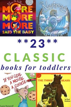 there are three books for toddlers to read