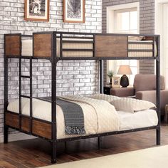 Industrial Styled Black Twin/Twin Bunk Bed - Clapton Bunk Bed Designs For Teens, Full Size Bunk Beds, Queen Bunk Beds, Modern Bunk Beds, Metal Bunk Bed, Bunk Beds With Stairs, Space Bedding, Bed Black, Metal Bunk Beds