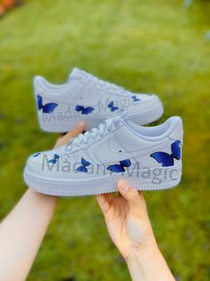 * Hand painted custom Air Force 1 07 Low * Not vinyl, stickers or patches * No returns, refunds or exchanges * Processing time is 2-3 weeks * I cannot expedite orders or make for a specific date * Delivery time depends on country * Cancellations up to 24 hours after purchase * Please try on shoes in a store to make sure you order the correct size * Please order correct size - if you order incorrect size this is your own responsibility * If you order a women's size it is possible you receive the men's option of the same size -the shoes will be the same only the number on the box will differ * Wipe clean only, no washing or picking * Shoes are 100% genuine and can be proven so * Shoes are bought from a genuine retailer, copy of original receipt of purchase can be provided upon request * If y Customizable Blue Lace-up Sneakers, Blue Casual Custom Sneakers, Sporty Customizable Blue Sneakers, Blue Customizable Sporty Sneakers, Customizable Sporty Blue Sneakers, Hand Painted Blue Lace-up Custom Sneakers, Custom Hand Painted Blue Sneakers, Custom Blue Hand Painted Sneakers, Customizable Blue Sneakers For Streetwear