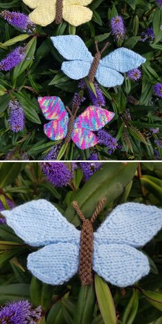 Transform any item into a work of art with this customizable knitted butterfly applique. The wings can be knit in any color combination, allowing you to match your personal style. Perfect for embellishing cardigans, bags, or home decor, this versatile design brings a playful, nature-inspired touch to your projects.