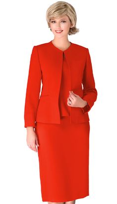 3pc Renova Ladies Suit For Church With Collarless Jacket  Giovanna Church Suits And Dresses Fall And Holiday 2024. Perfect item for church events or any special occasions. Round Neck Jacket For Women, Women Skirt Suit, Usher Suits, Round Neck Jacket, Suit Colors, Women Church Suits, Ladies Suit, Womens Skirt Suits, Color Dresses