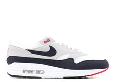 Air Max 1 OG Anniversary 'Obsidian' - Nike - 908375 104 - white/dark obsidian/natural grey/black | Flight Club Air Max 1 Og, 1 Anniversary, Flight Club, Air Max Shoes, Nike Shoes Air Max, Nike Air Max 1, Fashion Things, 1st Anniversary, Best Sneakers