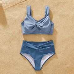 Blue Family Matching Swimwear Set Product Introduction: Elevate your family's beach style with our stunning Blue Family Matching Swimwear Set. Designed with chic big bow knot details and crafted from elastic fabric, this swimwear set ensures both style and comfort for every member of the family. The Morandi color scheme adds a touch of sophistication, while the combination of deep blue, light blue, and white creates a harmonious and fashionable look that's perfect for any beach outing, pool party, vacation, or swimming adventure. Fabric: Made from 82% nylon and 18% spandex, our swimwear set offers a perfect blend of stretchiness and durability. The lining is crafted from 90% polyester and 10% spandex for added comfort and support. Care Instruction: To maintain the pristine condition of you Knotted Swimwear For Beach Season, Knotted Beachwear Swimwear For Summer, Knotted Swimwear For Summer, Summer Blue Tankini With Uv Protection, Blue Tankini With Uv Protection For Summer, Summer Knotted Swimwear For Beach Season, Knotted Summer Swimwear For Beach Season, Knotted Swimwear For Pool In Summer, Summer Beachwear Knotted Swimwear