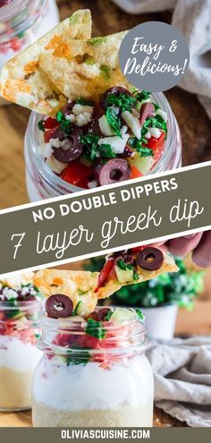 no double dippers 7 layer greek dip