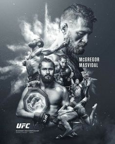 the poster for the upcoming match between two professional fighters