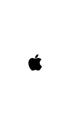 an apple logo is shown on the side of a white background with no image in it