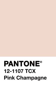 pantone's pink champagne color is shown with the words, 12 - 1017 tcx