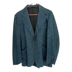 70s Levis, Mens Blazer, Vintage 70s, Men's Blazer, Denim Jacket, Street Style, Ships, Blazer, Blue