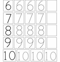 the number nine worksheet for numbers to be written in black and white with dotted lines