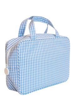 Square School Bag With Zipper Pouch, Preppy Bags With Zipper Closure For Daily Use, Preppy Bags For Daily Use With Zipper Closure, Cute Rectangular Picnic Bag, Everyday Preppy Rectangular Bag, Cute Rectangular Travel Diaper Bag, Blue Rectangular Picnic Bags, Cute Gingham Rectangular Bag, Cute Gingham Rectangular Bags