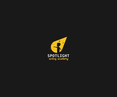 the logo for spotlight lighting security, which is designed to look like an arrow with a person standing on it