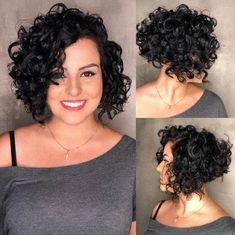 Kręcony Bob, Messy Curly Hair, Unice Hair, Short Curly Haircuts, Super Short Hair, Haircuts For Curly Hair