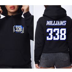 Personalized Motocross Number Plate Hoodie, Custom Dirt Bike Sweatshirt With Rider Name And Number, Gift For Dirt Bike Rider, Raceday Sweatshirt, Race Team Gear This personalized motocross number plate graphic with your custom rider name and number printed on  crewneck sweatshirts, or hoodies.  ORDERING 1 - Select garment type and size 2 - Select color 3 - Select quantity 4 - Add to cart CARE INSTRUCTIONS Wash item inside out in cold water, do not bleach, do not dry clean, do not iron directly o Crew Neck Hoodie For Sports Season Outdoor Activities, Black Sweatshirt With Letter Print For Team Events, Black Hooded Hoodie For Team Events, Womens Dirt Bike Gear, Motocross Accessories, Custom Dirt Bike, Dirt Bike Gear, Country Stuff, Lady Boss