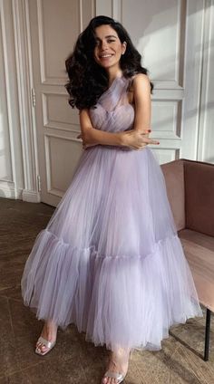 Cute Tulle One Shoulder Tulle Short Cocktail Dress Homecoming Dresses Purple Tulle Gown For Party, Purple Tulle Party Gown, Fitted One-shoulder Tulle Evening Dress, Purple Tulle Skirt Prom Dress, Purple Gown With Tulle Skirt For Party, Purple Tulle Skirt Gown For Party, Purple Tulle Dress For Banquet, Tulle Dress For Banquet, Fitted One-shoulder Tulle Gown