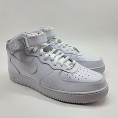 New Nike Air Force 1 Mid '07 AF1 White Shoes Sneakers 315123-111 100% AUTHENTIC Nike Product !!! Size: 14 Condition: New Without Box Shipping: USA costumers - FREE SHIPPING via USPS priority mail. We Ship Items in 1 Business Day after payment is received and cleared. Our shoes are purchased from Nike and other US retail stores. (note: some items may have some shelf or store wear, please view all photos for details). Please feel free to ask any questions you may have. Af1 White, Nike Air Vapormax 2019, Nike Sf, Nike Air Force 1 Mid, Nike Air Force 1s, New Nike Air Force, Nike Sb Zoom, Air Force 1 Mid, Nike Waffle