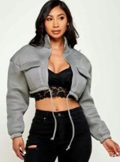 Mesh cropped jacket Womens Jackets, Cropped Jacket, Crop Jacket, Chicago Il, Chicago, Jackets & Coats, Jackets For Women, Mesh, Ships