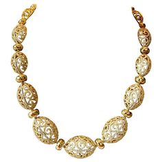 Check out this item from 1stdibs! Extravagant 18 Karat Yellow Gold Diamond Necklace: https://www.1stdibs.com/id-j_10655812 Luxury Gold Opulent Necklace, Luxury Yellow Fine Jewelry Necklaces, Luxury Art Deco Yellow Gold Necklace, Luxury Yellow Gold Fine Jewelry Drop Necklace, Luxury Yellow Gold Heirloom Necklace, Luxury High Luster Yellow Gold Necklaces, Luxury Engraved Yellow Gold Diamond Necklace, Message Center, Necklace Matching