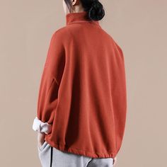 We ship worldwide. Tracking number included Fabric: 51% -70% Cotton Collar: High Neck Pattern: Pure Color Highlight: Breasted .Pocket Season: Winter Cozy Fit Solid Cotton Tops, Casual High Neck Top For Layering, Cozy Fit Tops For Fall, Oversized High Neck Top For Winter, Casual Cozy Fit Turtleneck Top, Trendy Plain Winter Tops, Fall Relaxed Fit Drop Shoulder Tops, Casual Turtleneck Tops For Fall, Casual Outerwear With Ribbed High Neck