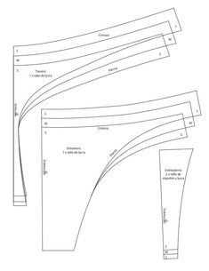 the diagram shows how to cut and sew