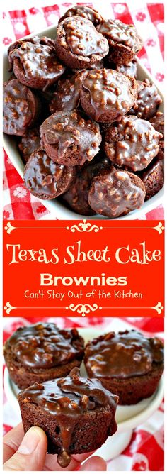 texas sheet cake brownies with chocolate frosting