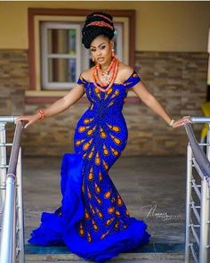 Ankara party dress African Party Dresses, African Prom Dresses, African Traditional Wedding, African Print Dress Ankara, Afrikaanse Mode, African Wedding Dress, Gaun Fashion, African Maxi Dresses, 파티 드레스