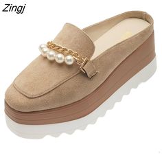 Shipping: Worldwide Express Shipping AvailableDelivery time: 7-15Days Fast ShippingReturns: Fast refund, 100% Money Back Guarantee.Brand Name: GLSRShoes Type: Modern SlippersApplicable Place: OutsideUpper Material: flockHeel Height: High (5cm-8cm)Origin: Mainland ChinaCN: ZhejiangSeason: Spring/AutumnHeel Type: Flat withItem Type: SlippersModel Number: 951456Fashion Element: ShallowDepartment Name: AdultOutsole Material: RubberWith Platforms: YesPlatform Height: 5-7cmStyle: sexyInsole Material: White Wedge Heels, Womens Clogs And Mules, Suede Shoes Women, Flat Loafers, Platform Wedge Heels, Platform Heels Chunky, Platform Sandals Heels, Casual Heels, Leather Slippers