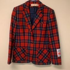 Authentic Scottish Tartan 100% Virgin Wool, Two Pockets, Vintage Jacket Size 8, Small Shoulder Pads This Is An Original Pendleton Women's 49ers Plaid Jacket Of 100% Wool. It Was Likely Never Worn And Is Basically Like New. New Versions Of This Classic Jacket Sell For Nearly $200! It Weighs Just Over One Pound So Not Heavy But Warm. It Has Gentle But Unremovable Shoulder Padding And Slight Tailoring To Make The Waistline Slimmer. It Is Women's Size 8 But Check The Measurements Below To Make Sure It Works For You! Measurements: 34" Chest, 34" Waist, 15 1/2" Sleeve Inseam, 25 1/2" Drop From The Collar Pendleton 49er Jacket, Fitted Plaid Outerwear With Patch Pockets, Fall Plaid Blazer With Patch Pockets, Plaid Blazer With Patch Pockets For Fall, Casual Plaid Sport Coat With Welt Pockets, Casual Plaid Sport Coat For Spring, Casual Plaid Sport Coat With Pockets, Casual Plaid Sport Coat For Fall, Casual Plaid Wool Blazer