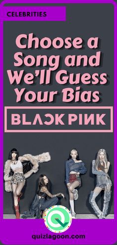 an advertisement for blackpink's new album, choose a song and we'll guess your bds