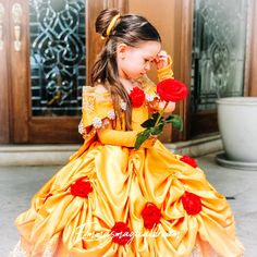 This Beautiful Dress is perfect for any occasion Custom dress ready in 4-6 weeks Please communicate with me if you need dress sooner Elegant Princess Dress, Princess Jasmine Dress, Beauty And The Beast Dress, Dresses Cosplay, Princess Belle Dress, Minnie Mouse Tutu Dress, Tinkerbell Dress, Belle Dresses, Belle Costume