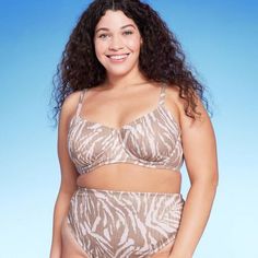 Women's Ribbed Underwire Bralette Bikini Top - Wild Fable™ : Target Fashion Nova Plus Size, Business Promo, Swimsuits Outfits, Ribbed Texture, Wild Fable, Stretchy Fabric, Shoulder Straps, Bralette, Greece