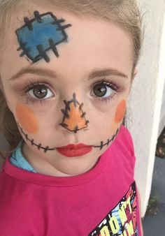 Easy Face Painting Designs Halloween Adults, Simple Kids Halloween Makeup, Easy Pumpkin Face Paint, Quick Halloween Face Paint, Fall Festival Face Painting Ideas, Face Painting Ideas For Kids Halloween, Easy Halloween Face Paint For Kids, Pintura Facial Halloween, Simple Halloween Face Paint