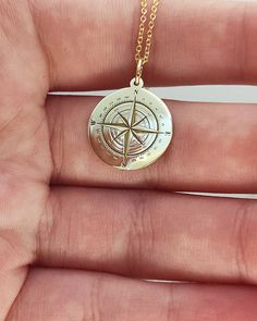 WE SHIP YOUR PARCEL IN ONE DAY! (Processing time - 1 Day, Estimated Delivery once Shipped - 3-5 business days) Engraved Compass Design Necklace - Compass Pendant Necklace - Handmade Compass Gold Jewelry - Engraved Compass Gold Necklace Engraved Compass Pendant Necklace made out of 14K Solid Gold. Available in Yellow Gold, White Gold, or Rose Gold finish. An elegant piece of jewelry that is a perfect gift to yourself and your loved ones. Add your engraved personalization at the back of the pendan Silver 14k Gold Necklace With Compass Design, 14k Gold Silver Necklace With Compass Design, Anniversary Yellow Gold Compass Jewelry, Personalized Gold Jewelry For Travel, 14k Gold Compass Design Jewelry Gift, Gold Necklace With Compass Design For Anniversary, Gold Anniversary Necklace With Compass Design, Gold Etched Jewelry For Commemoration, Anniversary Gold Necklace With Compass Design