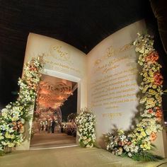 the wedding entrance is straight out of a fairy tale and see more on instagram