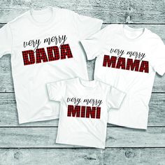 Celebrate the festive season in these Very Merry Dada, Mama, Mini Checkered Pattern Customized Family Christmas 2024 Shirts! With a trendy red and black checkered pattern, these shirts add a cozy, rustic charm to your family's Christmas attire. Perfect for family gatherings or group events, each shirt can be customized with names or titles like Dada, Mama, and Mini, ensuring a coordinated look for the entire family. These personalized shirts are a great Christmas group gift and will make your family holiday photos unforgettable. HOW TO ORDER YOUR T-SHIRT 1-) Carefully review all photos. 2-) Choose your preferred t-shirt color. 3-) Select your desired t-shirt size. 4-) Click "ADD TO CART." You can either add more product colors or text colors, or proceed with the checkout process. 5-) Click Christmas Attire, Family Holiday Photos, Group Gifts, Family Christmas Shirts, Checkered Pattern, Holiday Photos, Personalized Shirts, Family Shirts, Family Christmas