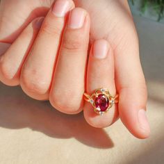 Natural red ruby ring, minimalist ring, oval ruby ring, July birthstone, AAA Ruby ring, ring for women, women ring, Oval ruby ring,  *Other Similar Jewelry Available Here* https://www.etsy.com/shop/AreebaJewelry Details:- Gemstone - Ruby Stone Color Available - Natural Red  Stone Setting - Prong Quality - AAA Grade Stone Size - 5 x 7 MM Rize Size - 5 US TO 9 US Available Type - 100% Natural  Shipping service - Free worldwide shipping service About AreebaJewelry:- AreebaJewelry takes great pride Oval Lab-created Ruby Promise Ring, Ruby Birthstone Open Ring, Oval Ring With Lab-created Ruby And Accent Stones, Elegant Oval Ruby Birthstone Ring, Open Ring With Ruby And Accent Stones, Ruby Rings With Accent Stones And Open Ring Shape, Ruby Rings With Accent Stones And Open Design, Ruby Open Ring With Accent Stones, Oval Ruby Birthstone Ring With Halo Setting