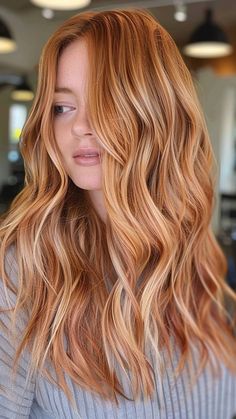 25 Tempting Strawberry Blonde Hair Ideas Subtle Balayage Redhead, Best Strawberry Blonde Hair Color, Cherry Blonde Hair Color, Red Hair Blonde Balayage, Ginger Red Hair With Blonde Highlights, Strawberry Gold Hair, Copper With Blonde Money Piece, Copper Strawberry Blonde Balayage, Ginger Blonde Balayage