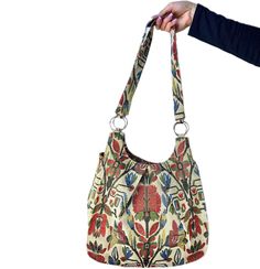 This cute summer linen bag is casual and chic. It is spacious enough to hold everything you need and enough to carry it with you wherever you go (e.g. beach bag, shopping bag). Embroidered large bag is also perfect as a gift for a mom. The Bohemian style of the bag is given a luxurious quality by floral embroidery. It is most comfortable to carry on the shoulder thanks to the two wide handles. This eco-friendly bag is made of cotton and linen with a classic design. Has a zipper. Boho bag, canvas Fabric Tote Shoulder Bag For Vacation, Summer Travel Fabric Shoulder Bag, Summer Fabric Bag With Adjustable Strap, Summer Fabric Bags With Adjustable Strap, Summer Canvas Shoulder Bag For Daily Use, Bohemian Reversible Hobo Bag For Daily Use, Fabric Bags With Adjustable Strap For Summer, Summer Everyday Canvas Bag, Summer Canvas Rectangular Shoulder Bag