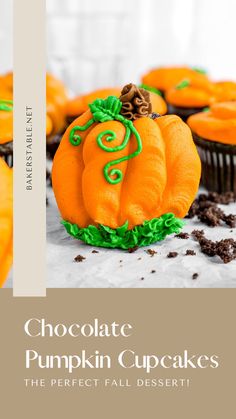 chocolate pumpkin cupcakes the perfect fall dessert