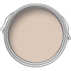 a white paint can with the lid open to show it's light beige color