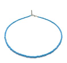 🌴 FREE SHIPPING! 🌴 Item Details: Length: approximately 14 inches, with extender adjustable up to 15.5 inches Closure:  Lobster Claw Chain Style:  Beaded Color:  Blue Material:  Seed Beads, Flexible Bead Stringing Wire, chain extender, lobster claw clasp Handmade 🌴  This blue beaded necklace is and fun and fashionable addition to all of your trendy outfits.  It is a blue seed bead necklace made of small beads to be a dainty tiny bead necklace.  The blue bead choker necklace is a perfect summer necklace and great addition to any beach jewelry collection. It is perfect for layering with other necklaces or chokers. 🌴 The standard beaded necklace is 14 inches long with and adjustable 1.5 inch extender chain to comfortably fit your neck.  Each necklace is carefully handmade just for you. 🌴 Blue Beach Necklaces With Tiny Beads, Blue Tiny Beads Choker For Beach, Seed Bead Blue Necklace, Blue Beads Choker For Beach, Summer Blue Beaded Choker, Palm Tree Jewelry, Blue Beaded Necklace, Summer Necklace, Chain Extenders