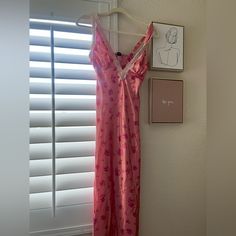 Wild Fable Pink Satin Slip Dress Sold Out Online On Target! So Pretty And Flattering Fits An Xxs & Xs Pink Lace Trim Dress For Loungewear, Pink Chic Loungewear Dresses, Chic Pink Loungewear Dress, Pink Sleeveless Dress For Loungewear, Pink Floral Print Loungewear Dress, Pink Satin Slip Dress, Dresses Pink, Satin Slip, Satin Slip Dress