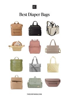 the best diaper bags for moms and dads in every color, from baby to adult