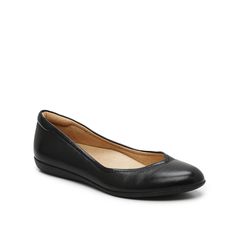 Fitted Ballet Flats With Removable Insole, Everyday Closed Toe Ballet Flats, Everyday Fitted Ballet Flats, Fitted Leather Sole Ballet Flats Slip-on, Fitted Leather Sole Slip-on Ballet Flats, Elegant Slip-on Ballet Flats With Arch Support, Fitted Synthetic Flats For Spring, Fitted Almond Toe Flats For Everyday, Classic Slip-on Synthetic Ballet Flats