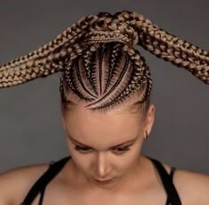 Stunning Braid HairstylesHairstyle Ideas Cornrow Ponytail, Braided Hairstyles For Black Women Cornrows, Feed In Braids Hairstyles, Goddess Braids Hairstyles, Braids Styles, African Hair Braiding Styles, Afrikaanse Mode, Braids Hairstyles Pictures, Braided Cornrow Hairstyles