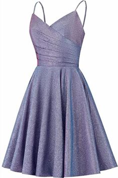 Spaghetti Strap Glitter Homecoming Dresses Homecoming Dresses Knee Length Hoco, Fancy Party Dresses Short, Homecoming Purple Dress, Under The Stars Homecoming Dresses, Homecoming Dresses Appropriate, Short Purple Formal Dresses, Appropriate Homecoming Dresses, Purple Dress Formal Classy Short, Middle School Formal Dresses Short