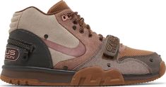 Size 9 - Nike Travis Scott x Air Trainer 1 SP Chocolate Nike Air Trainer 1 Sp, Nike Travis Scott, Nike Air Trainer 1, Nike Air Trainer, Stewie Griffin, Nike X Travis Scott, Reebok Pump, Nike Brown, Cross Training Shoes