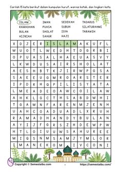 a printable word search for children's words and numbers to help them learn how to